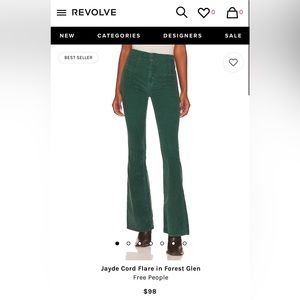 Free people Cordaroy flare pants